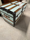Vintage Painted Trunk, on Casters