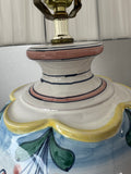 Floral Pottery Vase 3-Way Lamp (WORKS)