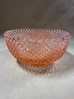 Anchor Hocking Pink Depression Glass Miss America Cupped Straight Side Large Bowl