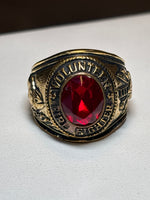 14K Gold Filled Men’s Volunteer Fire Fighter Ring - SIZE 12.25