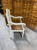 Cream Painted Arm Chair