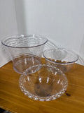 Clear Plastic Serving Bowls And Ice Bucket