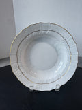 Herend Hungary 1524 Golden Edge White Large Rim Soup Bowl (C) (7 AVAILABLE—PRICED INDIVIDUALLY AT $30 EACH)