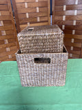 Set of 2 Sturdy Woven Baskets, 2 sets available, PRICED INDIVIDUALLY, $20 each