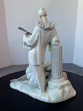 Lladro Pensive Pierrot & Ballerina Large Porcelain Figurine AS IS (READ DESCRIPTION CAREFULLY)