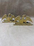 VA Metalcrafters Brass Spread Eagle Bookends