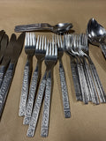 Lot Of Assorted Floral Silverware — 32 Pieces