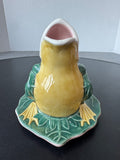 Jay Willfred for Andrea By Sadek Hand Painted Vintage Open Mouth Frog Pitcher