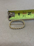 Tiffany 14K Gold Braided Oval Brooch - 4.79g