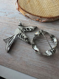 Pair of Silver Tone Brooches (A)