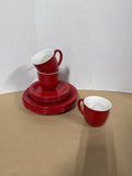 11 Piece Room Essentials Red Dishes