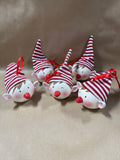 Battery Opperated Elf Heads — 5 Ornaments NOT TESTED