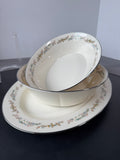 (F) 3-Piece Gorham Rondelle China Serving Set