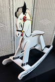 White Wooden Vintage Rocking Horse
