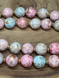 Pink & Blue Beaded Necklace