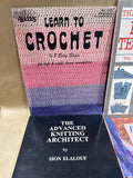 (A) Lot Of 5 Knitting And Crochet Books