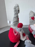 Pair of Plush Heart Gnomes with Dangly Legs