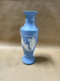 Wedgewood Style Blue And White Vase (A)