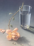 Weeping Rose Art-Board Print by Vladimir Tretchikoff; Signed (AS IS)