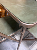 Samsonite Futura Green Folding Card Table with (4) =folding Chairs