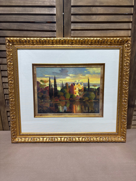 River Chateau Giclee Print by Max Hayslette; Signed & Numbered (328/750)
