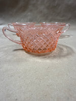 Miss America Pink Anchor Hocking Tea Cups — Set Of 3