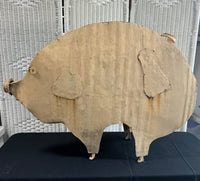 XL Industrial Farmhouse Style Metal Pig (SEE DIMENSIONS)