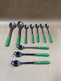 10 Piece Green Flatware Set - Made In France