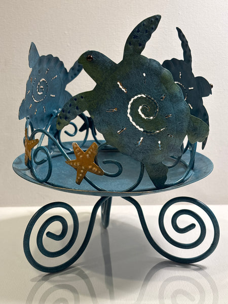 Metal Turtle Candle Holder
