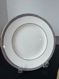 (D) 10-Piece Wedgwood England Palatia R4700 Greek Key Bone China Salad Plates Set (2 SETS AVAILABLE—PRICED INDIVIDUALLY AT $65 EACH SET)