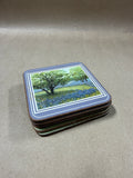 Set Of 6 Pimpernel Cork Back Coasters