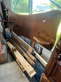 Hand Crafted Live Edge Wood King Bed with Integrated Side Tables***HEAVY ITEM***READ DETAILS ON PICK UP POLICY***