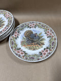 Queens Myott Thanksgiving Turkey Dinner Plates - Set Of 6 (A)