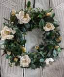 XL Faux Magnolia Wreath
