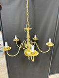 Brass Tone Chandelier