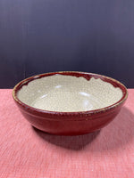 Pier 1 Stoneware Crackle Serving Vegetable Bowl