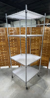 Frontgate Industrial Corner Shelf on Casters