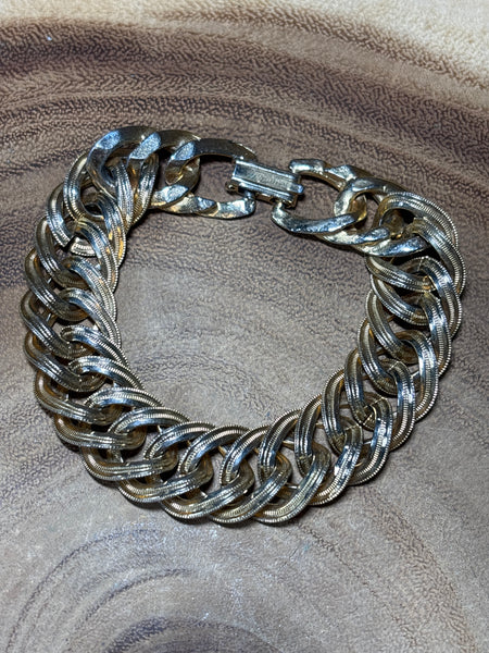 Braided Gold Tone Bracelet