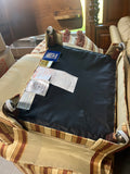 Southwood Pair of Striped Chairs with Rolling Ottoman***HEAVY ITEM***READ DETAILS ON PICK UP POLICY***