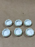 Floral Porcelain Salt Cellar - Set Of 6