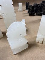 Aztec Style Marble Chess Pieces — 32 Pieces