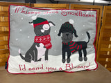 E- Christmas/Winter Themed Dog Bed, by Then Humane Society of the United States