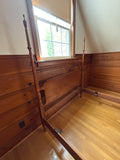 Double Poster Bed, with Canopy Frame and Side Rails
