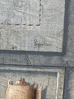 (X) Mixed-Media Style Shell Print; Signed