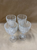 Set Of 4 Mikasa Park Lane Wine Glasses // 2 Sets Available // *** PRICED INDIVIDUALLY ****