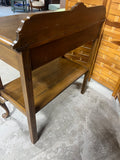 Side Table with Curved Legs and One Drawer