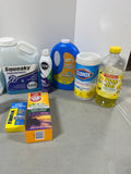 Cleaning Lot R, Most bottles at least half full
