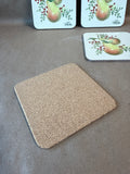 Lenox Williamsburg Pear Corkback Coasters - Set Of 4 - (A)