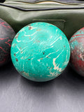Candlepin Bowling Balls With Case — 3 Balls