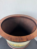 Wooden Cutty Sark Ship Vintage Wastebasket